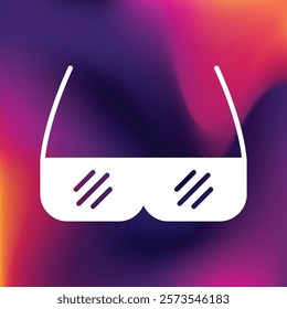 Goggles trendy creative beautiful abstract vector illustration colorful gradient background.eps