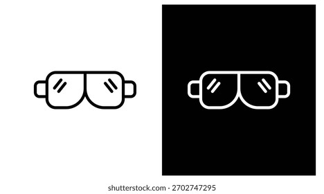 Gafas Versión de dos tonos en fondo blanco y negro
