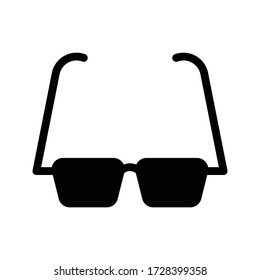 goggles vector glyph flat icon 