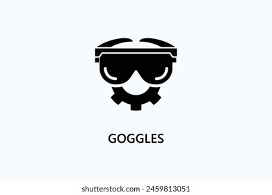 Ilustración Del Icono Del Vector O Del Logotipo De Las Gafas