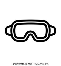 Goggles Vector Line Icon Design