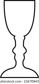 iconos goglet Vector Silhouette Set aislado en fondo blanco