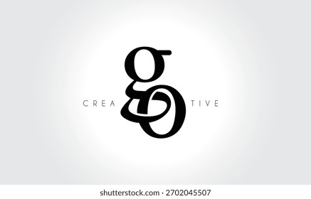 GOgo Elegant Serif Monogram Logo – Luxury Lowercase Typographic Lettermark for Modern Branding