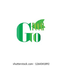 GO,Go Green Logo Vector