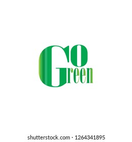 GO,Go Green Logo Vector