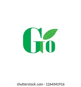 GO,Go Green Logo Vector