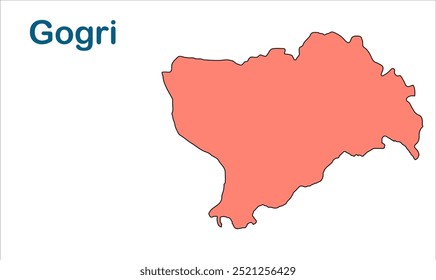 Mapa da subdivisão de Gogri, Distrito de Khagaria, Estado de Bihar, República da Índia, Governo de Bihar, território indiano, Índia Oriental, política, aldeia, turismo