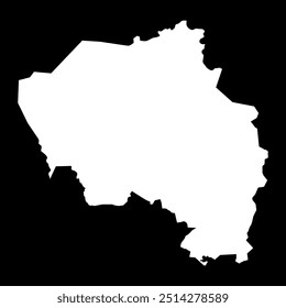Goh Djiboua district map, administrative division of Ivory Coast. Vector illustration.