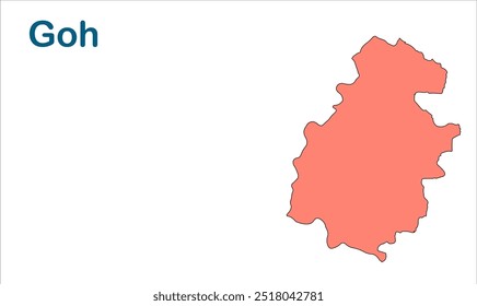 Mapa da subdivisão de Goh, Distrito de Aurangabad, Estado de Bihar, República da Índia, Governo de Bihar, território indiano, Índia Oriental, política, aldeia, turismo