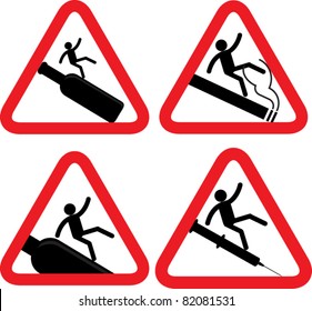 Going down with bad habits signs