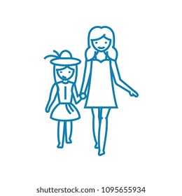 Going for the event linear icon concept. Going for the event line vector sign, symbol, illustration.