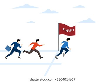 Going further or one step ahead of goals, exceeding or exceeding dedication expectations, more effort to ensure success, entrepreneurs work harder from the finish line to ensure success.