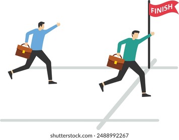 Going further or one step ahead of goals, exceeding or exceeding dedication expectations, more effort to ensure success, entrepreneurs work harder from the finish line to ensure success.