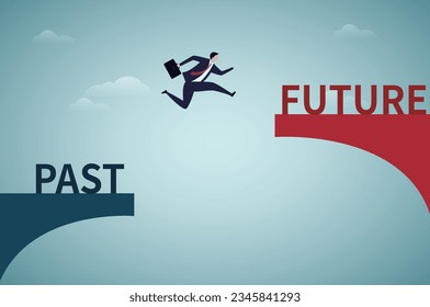 Going to the Future, Hope concept.