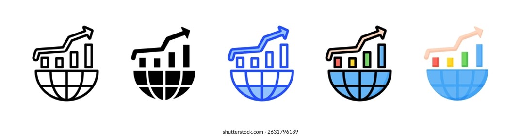 Going Public Icon Collection With Multiple Styles