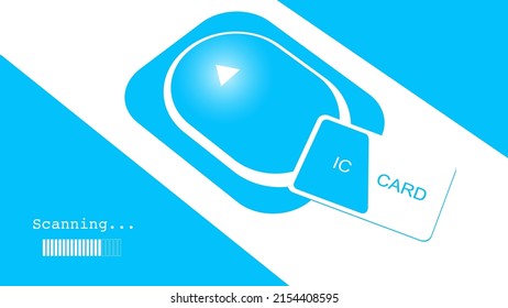 Going through the ticket gate with IC card