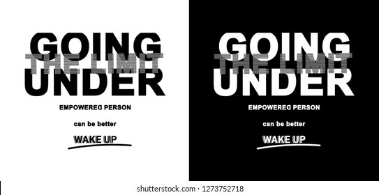 Going Under, t shirt graphic design, vector artistic illustration graphic style, vector, poster, slogan.
