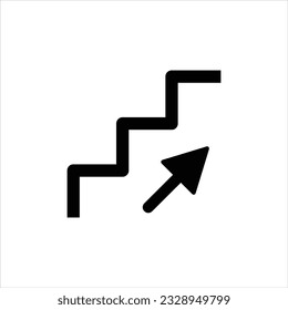 Icono del vector de signos en el piso superior