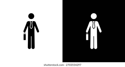 Doodle de ilustración de iconos de trabajo. Conjunto de Vector de ilustración plana