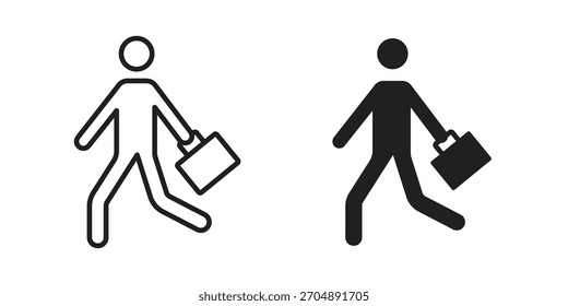 Icono de ir a trabajar colección de Vector. Ilustraciones de Vector de símbolos