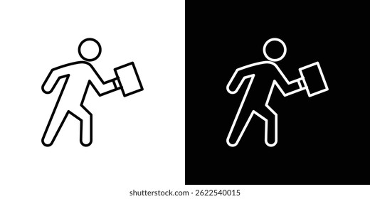 Going to work icon vector illustration EPS