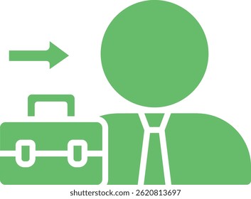 Going To Work vector icon. Can be used for printing, mobile and web applications.