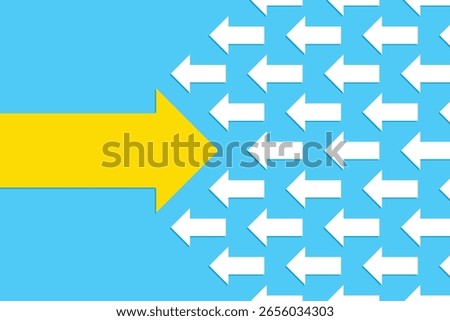 Going Your Own Way Concept With Arrows