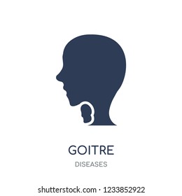 Goitre icon. Goitre filled symbol design from Diseases collection. Simple element vector illustration on white background