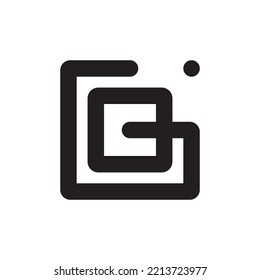 GOJ letter logo design vector