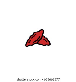 goji berries doodle icon
