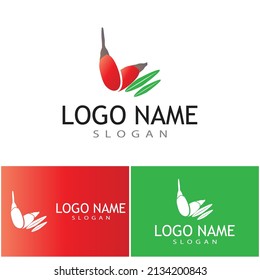 Logo de Goji berries. Bayas goji aisladas sobre fondo blanco