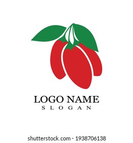 Goji berry vector illustration template design