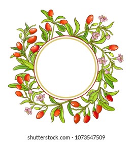 goji branch vector frame