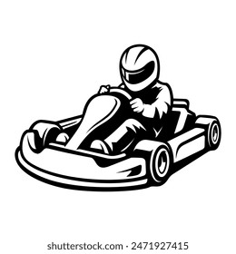 gokart, sport automotive illustration vector