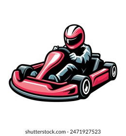 gokart, sport automotive illustration vector