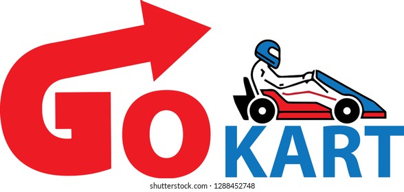 Gokart Vector Logo Ilustration