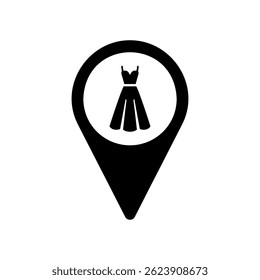 Go-Karting Kaart Pin Vector, Racing Icon, Track Locatie Marker