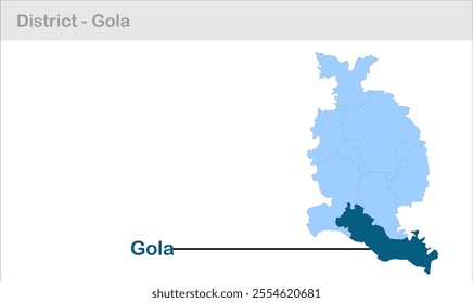 Gola sub-district map, Gorakhpur District, Uttar Pradesh State, Republic of India, Government of  Uttar Pradesh, Indian territory, Eastern India, politics, village, tourism