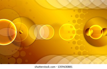 Gold 3D balls elegance pattern vector circle luxury design moving lines element with glitter effect new art