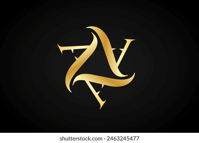 Logotipo De Monograma, Letra Inicial Un Logotipo Para El Nombre De Su Empresa, Plantilla De Logotipo De Alfabeto Listo Para Su Uso, Logotipo Inicial Moderno. Letra triple A