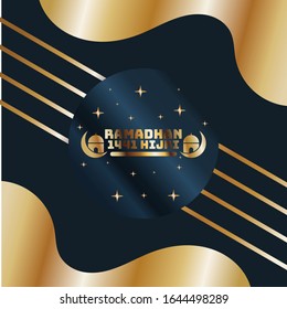 banner de fondo dorado abstracto con color dorado circular luz digital creativa moderna