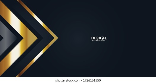 gold abstract background banner with circle gold color. creative digital light modern background.