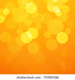 Gold abstract background with bokeh - Vector