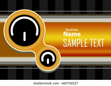 Gold abstract background for business card or banner