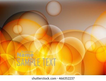 Gold abstract background for business card or banner. Autumn fire background
