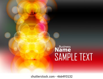 Gold abstract background for business card or banner. Autumn fire background