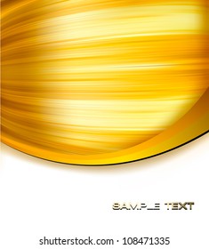Gold abstract background illustration. Vector.