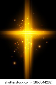 gold abstract background. vector light effect