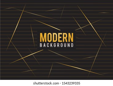 gold abstract with black background vector template