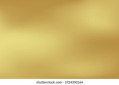 Gold abstract blurred gradient background  Vector illustration 